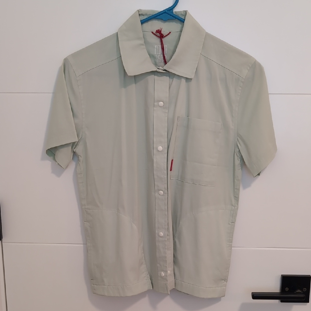 NWT Topo Designs Short Sleeve Global Shirt Women's